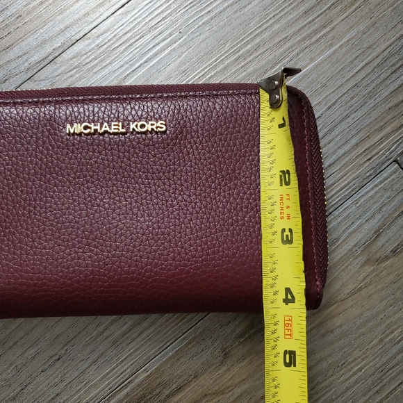 Michael Kors Burgundy Leather Wallet - Picture 10 of 13